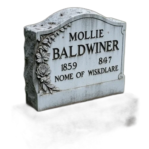 weathered, stone, headstone, floral transparent PNG cut-out