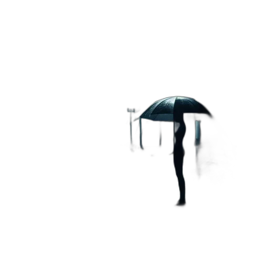 umbrella, staff, robot, creature transparent PNG cut-out