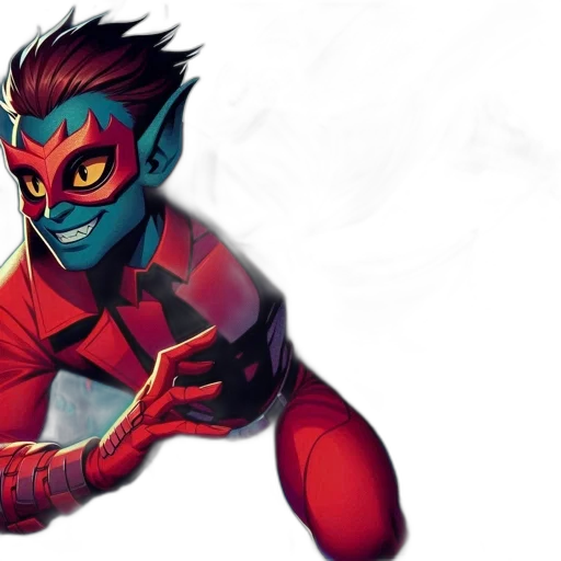 mask, concept art, comic book art, fantasy art transparent PNG cut-out
