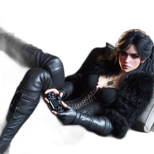 weapon, jacket, shoes, cyberpunk transparent PNG cut-out