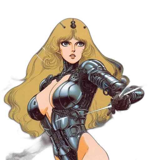 comic book art, concept art, fantasy art, cartoon transparent PNG cut-out