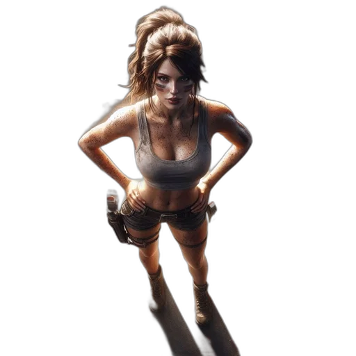 weapon, robot, face, staff transparent PNG cut-out