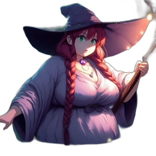 staff, dress, hat, weapon transparent PNG cut-out