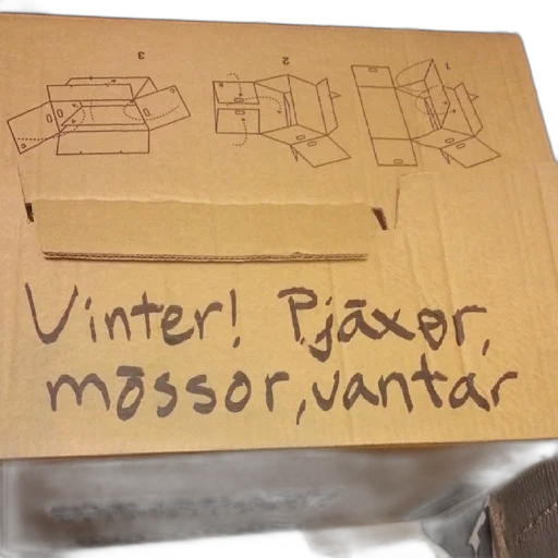 furniture, cardboard, box, instructions transparent PNG cut-out