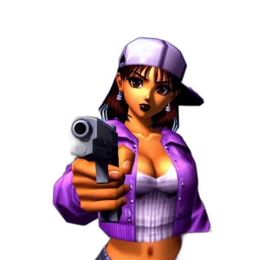 weapon, hat, vaporwave, pixel art transparent PNG cut-out