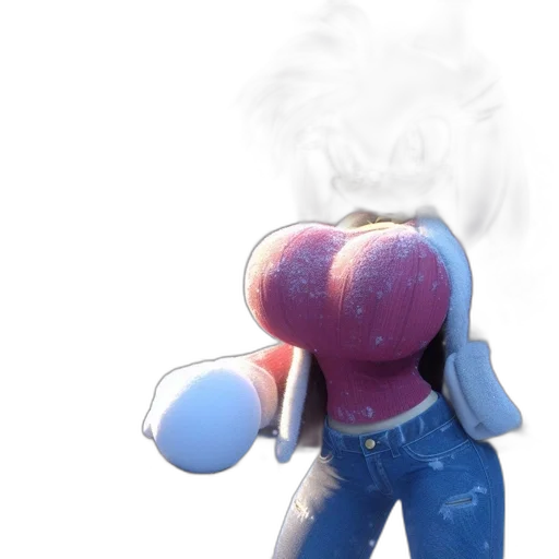 jacket, hair, robot, weapon transparent PNG cut-out