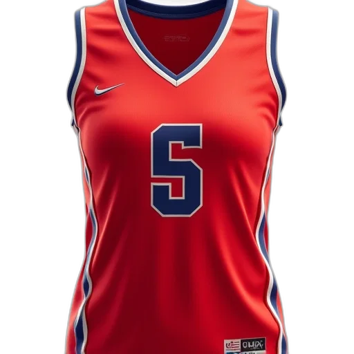 women, ncaa, jersey, red transparent PNG cut-out