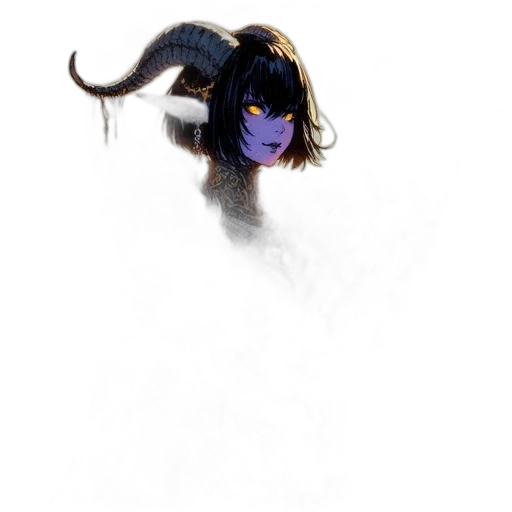 mask, dragon, creature, hair transparent PNG cut-out