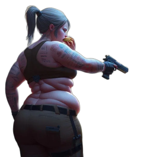 weapon, staff, jacket, animal transparent PNG cut-out
