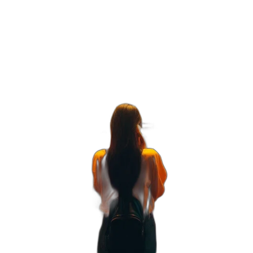 dress, hair, jacket, face transparent PNG cut-out
