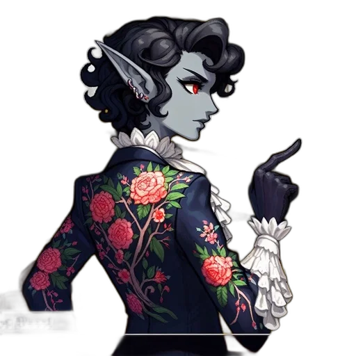 staff, jacket, dress, concept art transparent PNG cut-out