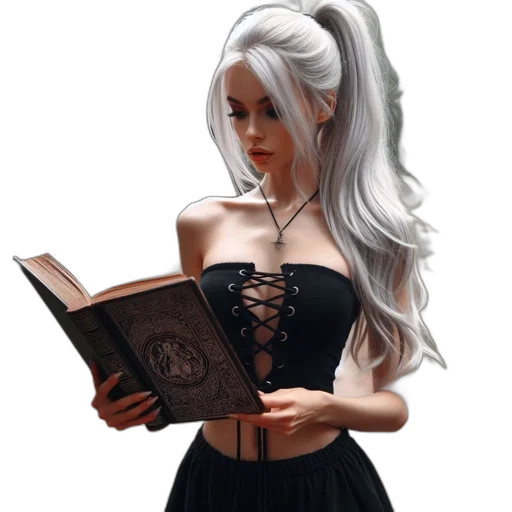 dress, fantasy art, comic book art, 3d render transparent PNG cut-out