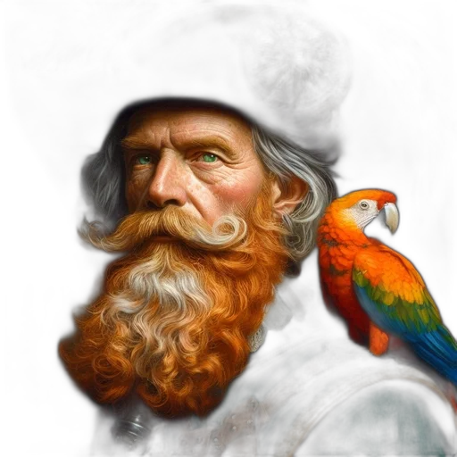 face, animal, hat, photorealistic transparent PNG cut-out