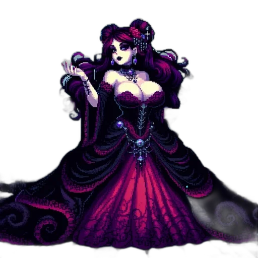 dress, pixel art, fantasy art, concept art transparent PNG cut-out