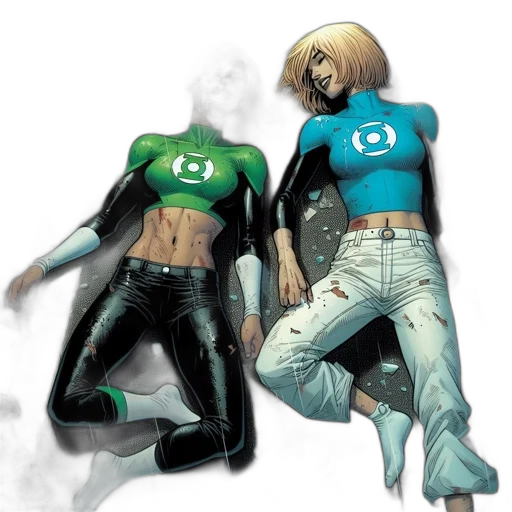 comic book art, concept art, green, monochrome transparent PNG cut-out