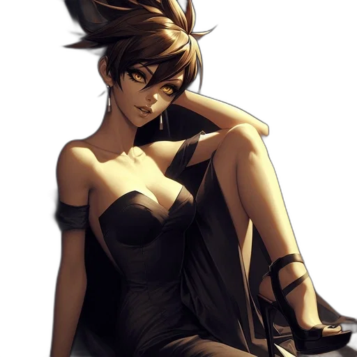 dress, concept art, anime, fantasy art transparent PNG cut-out