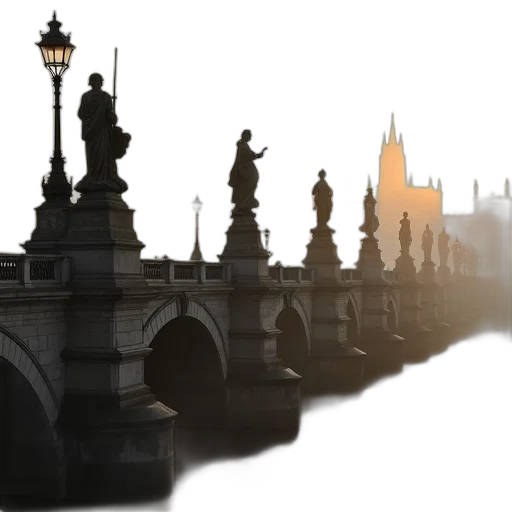 crown, building, staff, 3d render transparent PNG cut-out