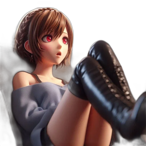 shoes, robot, weapon, photorealistic transparent PNG cut-out