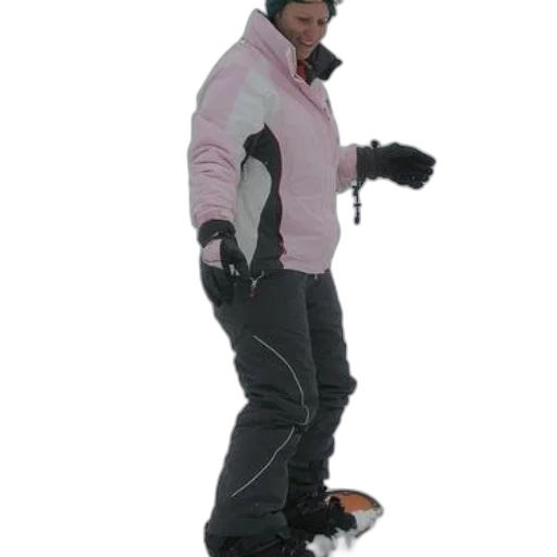 jacket, staff, person, pink transparent PNG cut-out