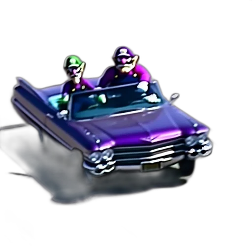 car, weapon, crown, 3d render transparent PNG cut-out