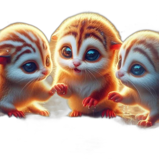 animal, concept art, 3d render, photorealistic transparent PNG cut-out