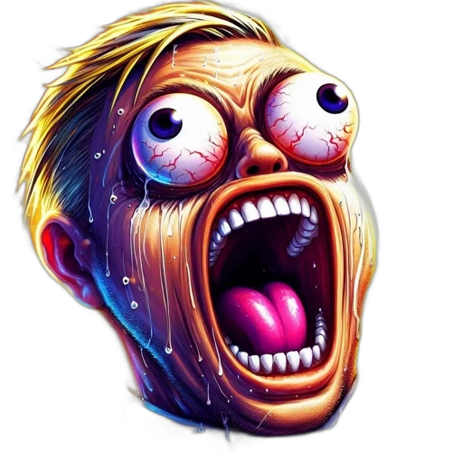 face, mask, creature, concept art transparent PNG cut-out