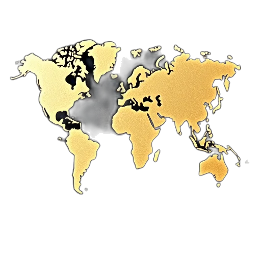golden, earth tones, dark, world transparent PNG cut-out