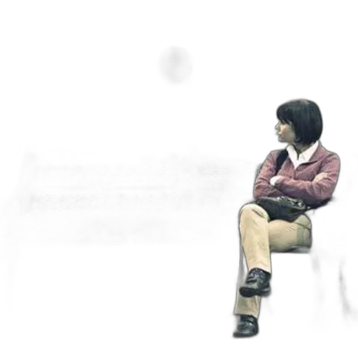 robot, shoes, face, hair transparent PNG cut-out