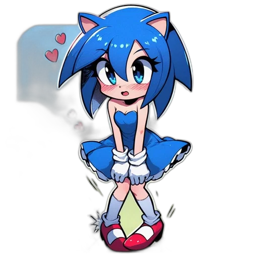 dress, creature, staff, cartoon transparent PNG cut-out