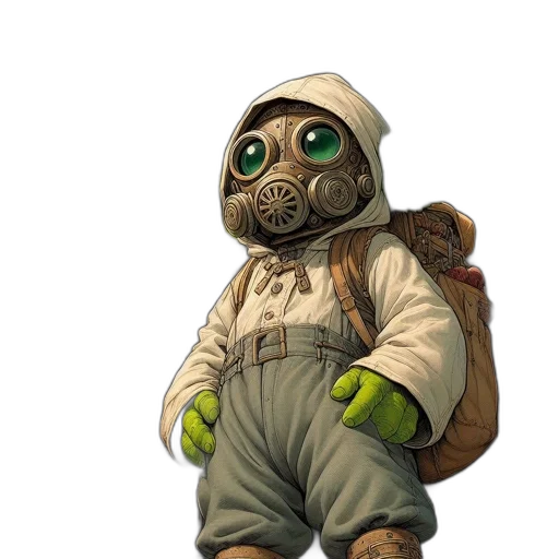 creature, mask, staff, animal transparent PNG cut-out