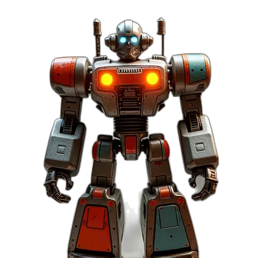 robot, weapon, concept art, 3d render transparent PNG cut-out
