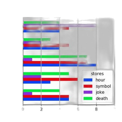 pastel, bar, chart, titled transparent PNG cut-out