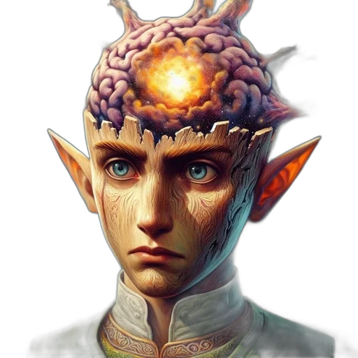 face, staff, crown, dragon transparent PNG cut-out