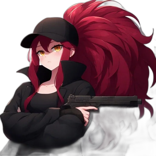weapon, staff, hat, jacket transparent PNG cut-out