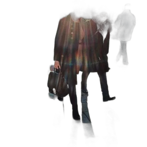 jacket, umbrella, staff, mask transparent PNG cut-out