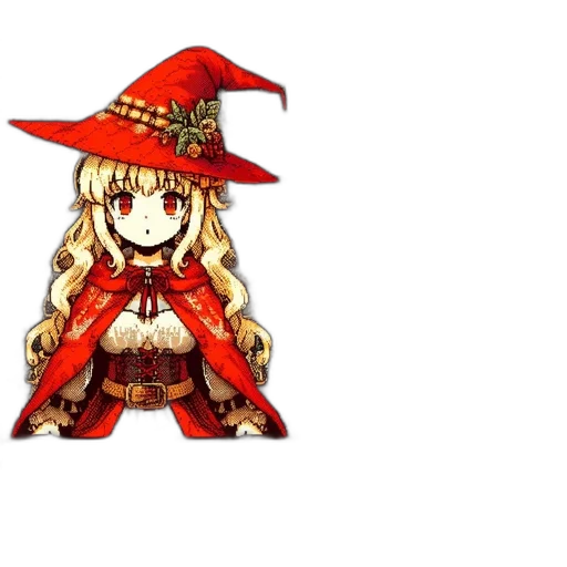 hat, dragon, staff, dress transparent PNG cut-out
