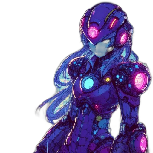 robot, dress, cyberpunk, concept art transparent PNG cut-out
