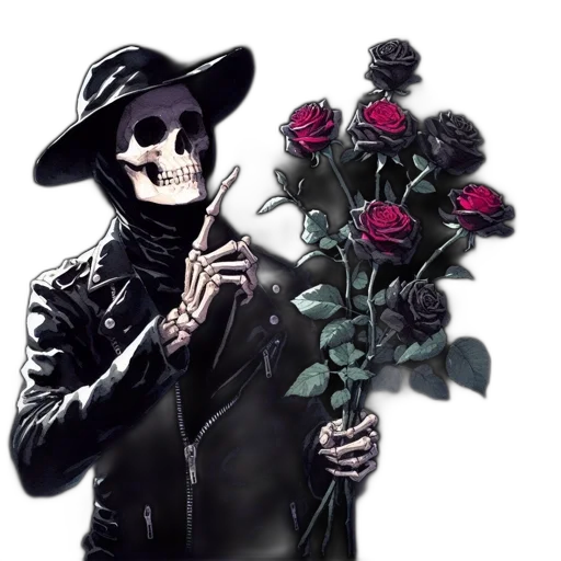 jacket, flower, vaporwave, pixel art transparent PNG cut-out