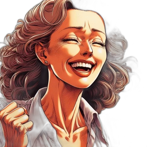 face, photorealistic, comic book art, cartoon transparent PNG cut-out