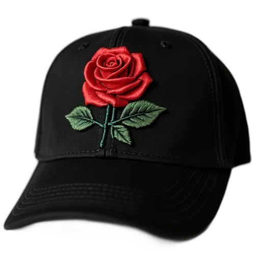 hat, crown, flower, 3d render transparent PNG cut-out