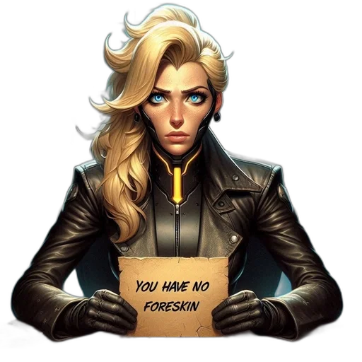 jacket, face, robot, comic book art transparent PNG cut-out