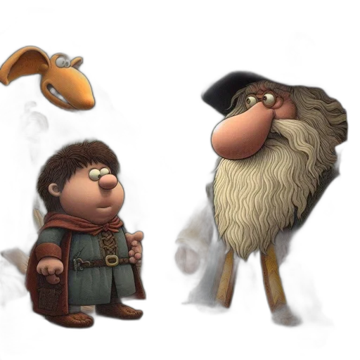 concept art, fantasy art, 3d render, cartoon transparent PNG cut-out