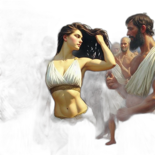 concept art, fantasy art, photorealistic, oil painting transparent PNG cut-out