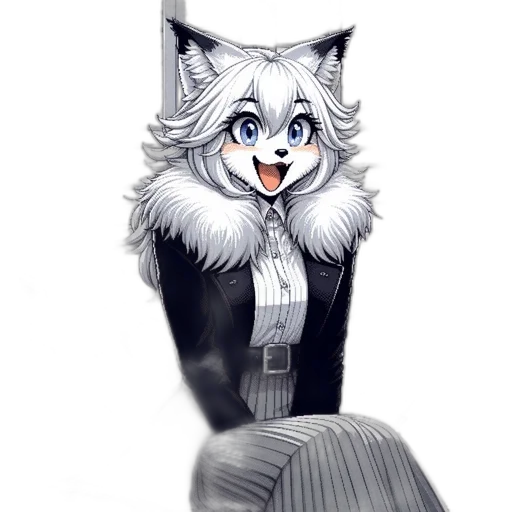 dress, animal, staff, creature transparent PNG cut-out