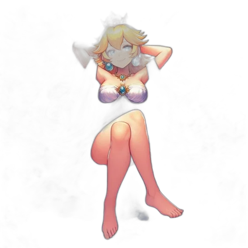 dress, staff, creature, robot transparent PNG cut-out