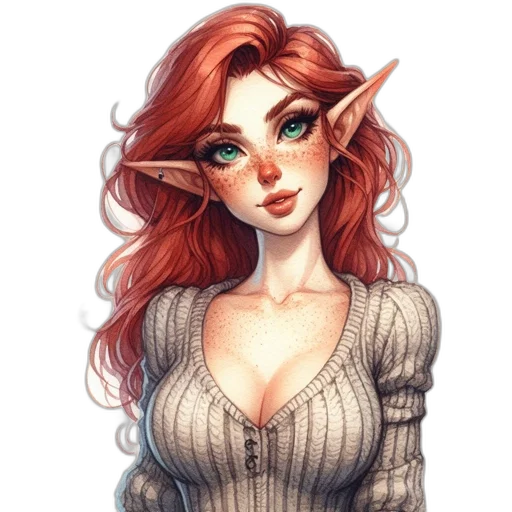 dress, dragon, face, staff transparent PNG cut-out