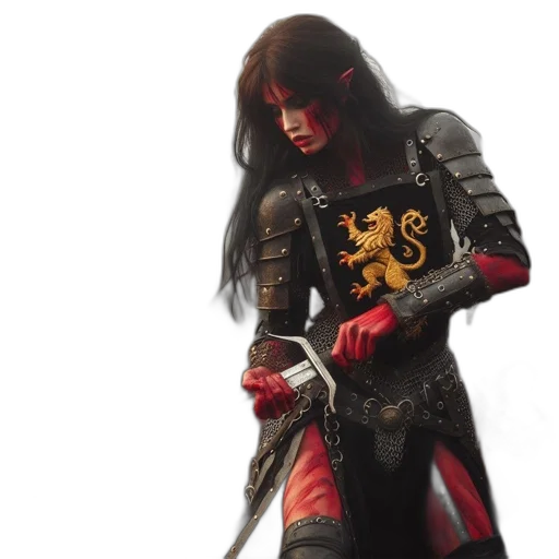 sword, weapon, concept art, 3d render transparent PNG cut-out