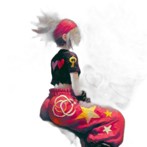 dress, jacket, staff, weapon transparent PNG cut-out
