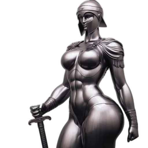 robot, sword, weapon, concept art transparent PNG cut-out