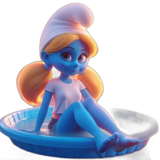 3d render, concept art, vaporwave, cartoon transparent PNG cut-out